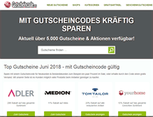 Tablet Screenshot of gutscheincode.org